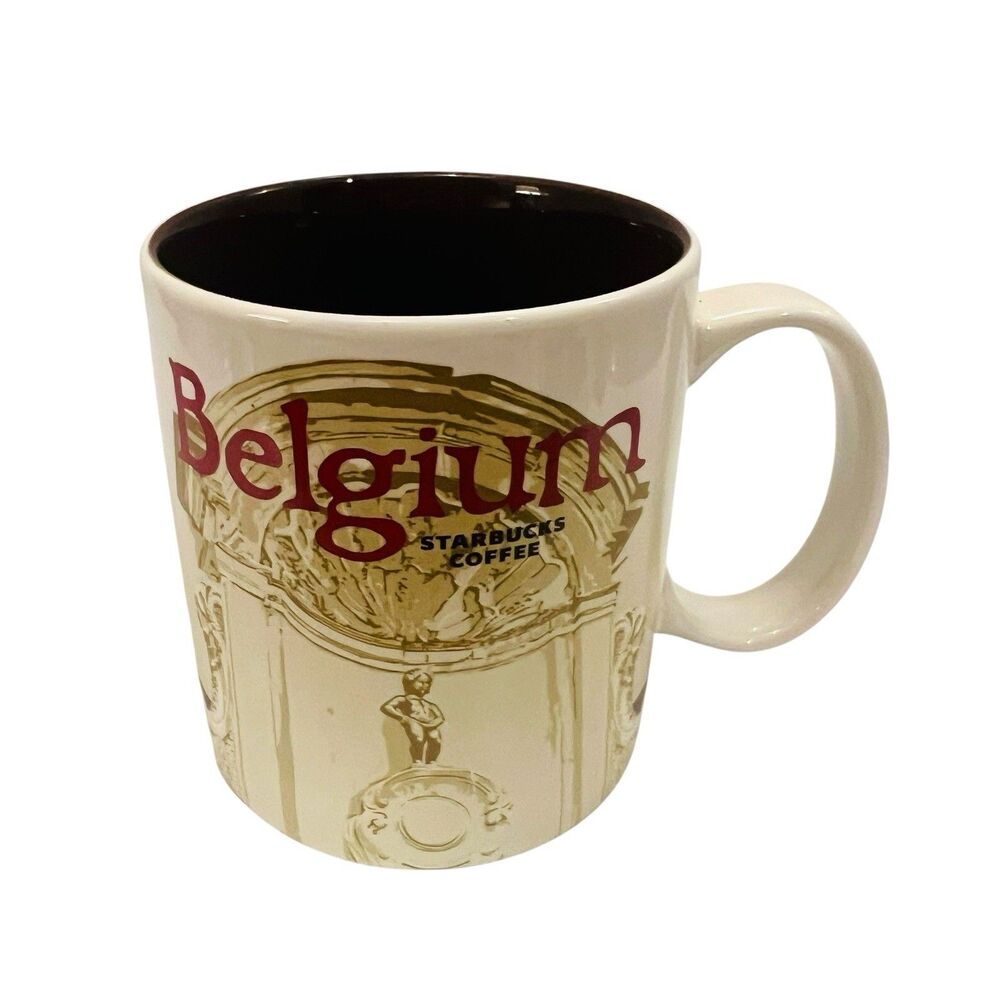 Starbucks Global Icon Collection Series Belgium Travel Coffee Mug 16oz 2015